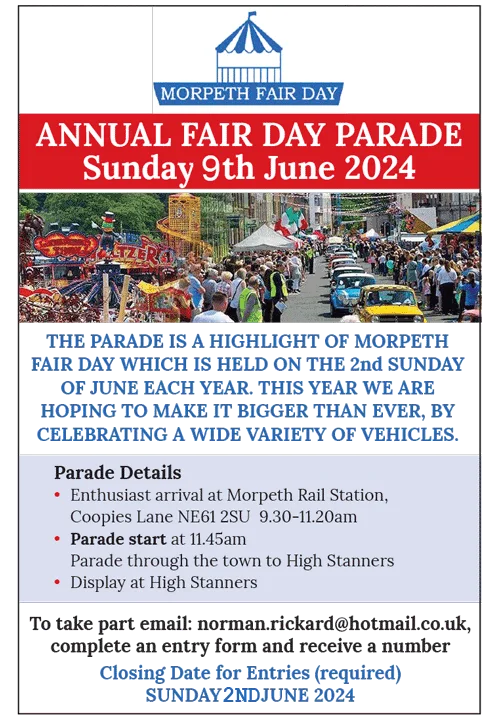 Morpeth Fair advert
